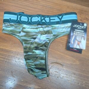 Jockey Sport® Stability Pouch Microfiber Thong - Size L (36"-38")